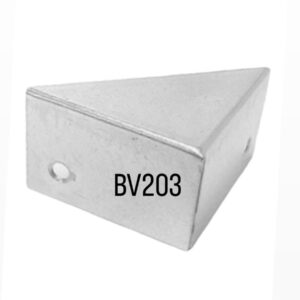 ESQUINERO VIDRIO CUB. 30 X 30 X 2 AC. INOX
