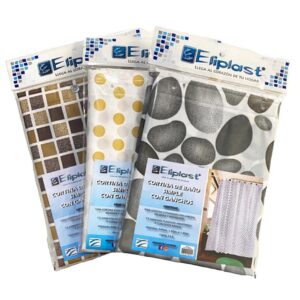 CORTINA PARA BAÑO DOBLE PREMIUM " ELIPLAST"
