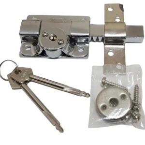 CERRADURA PRIVE 400 PASADOR  LLAVE CRUZ CROMADO--