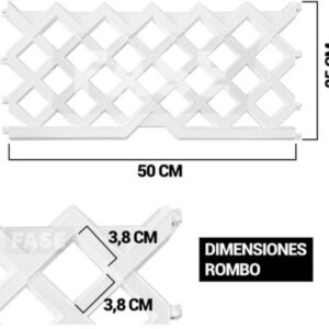 CERCO PLASTICO BLANCO SCHAFER ( CAJA X 10 UNI)