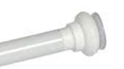 BARRAL EXTENSIBLE BLANCO " LUJO "  2,60 MTS ..