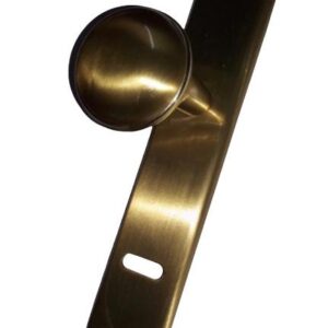 MANIJON POMO HUECO LISO BRONCE PUL/PLATIL --