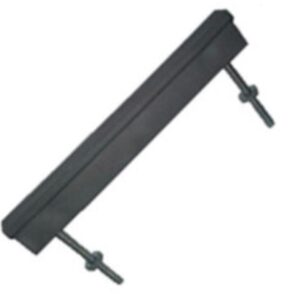 MANIJA RECTA LISA  128 MM GRIS PVC --